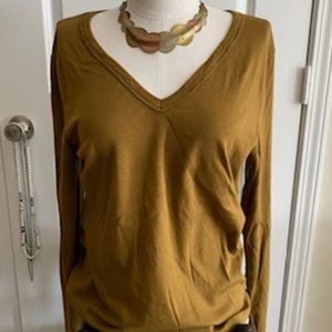 A New Day. Brand Long Sleeved V-Neck T-Shirt